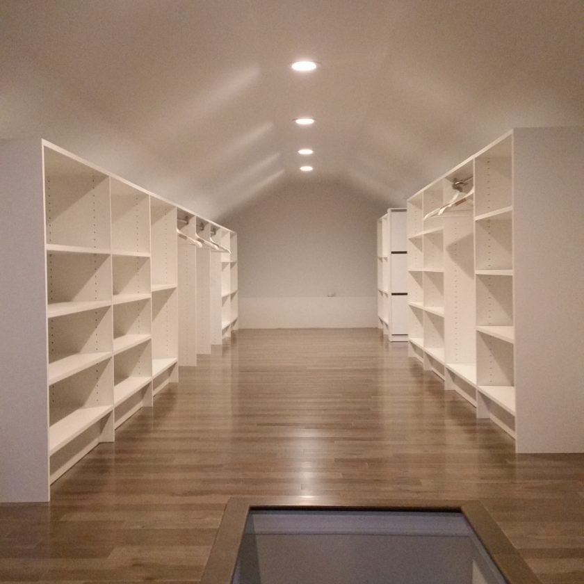 This unused space in the attic was used for off-season storage - Westfield, NJ
