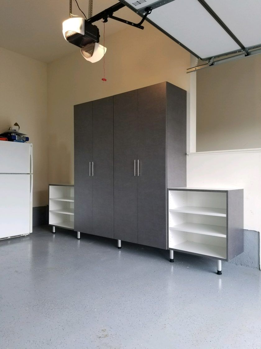 3 car garage organization in this Warren, NJ home.