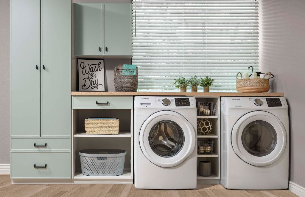 Custom Laundry Room Cabinet Installation