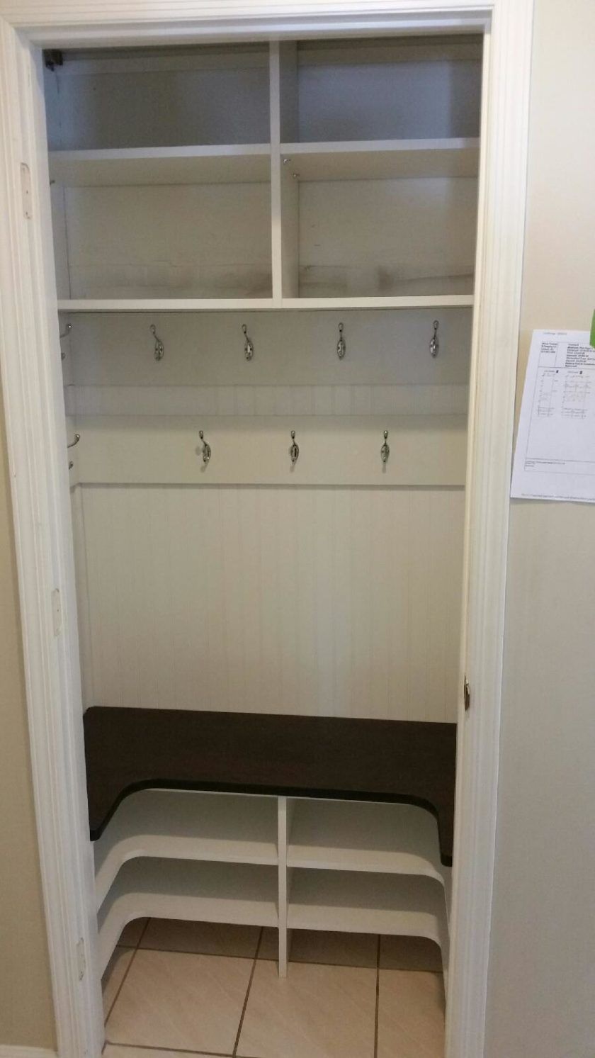 This small side entry closet easily converted into a mudroom. Edison, NJ