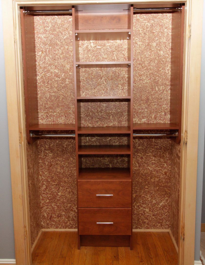 This cedar lined reach-in baby closet system in our Warm Cognac color - Warren, NJ