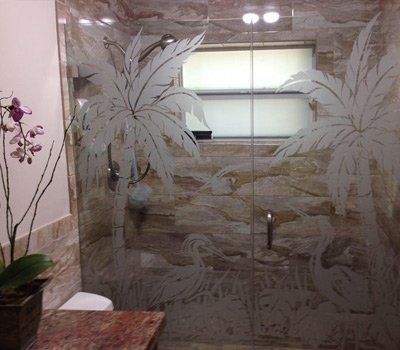 Glass — Printed Shower Door in Palm Beach, FL