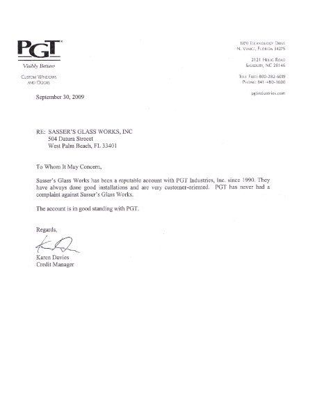 Customer Reference — PGT in Palm Beach, FL