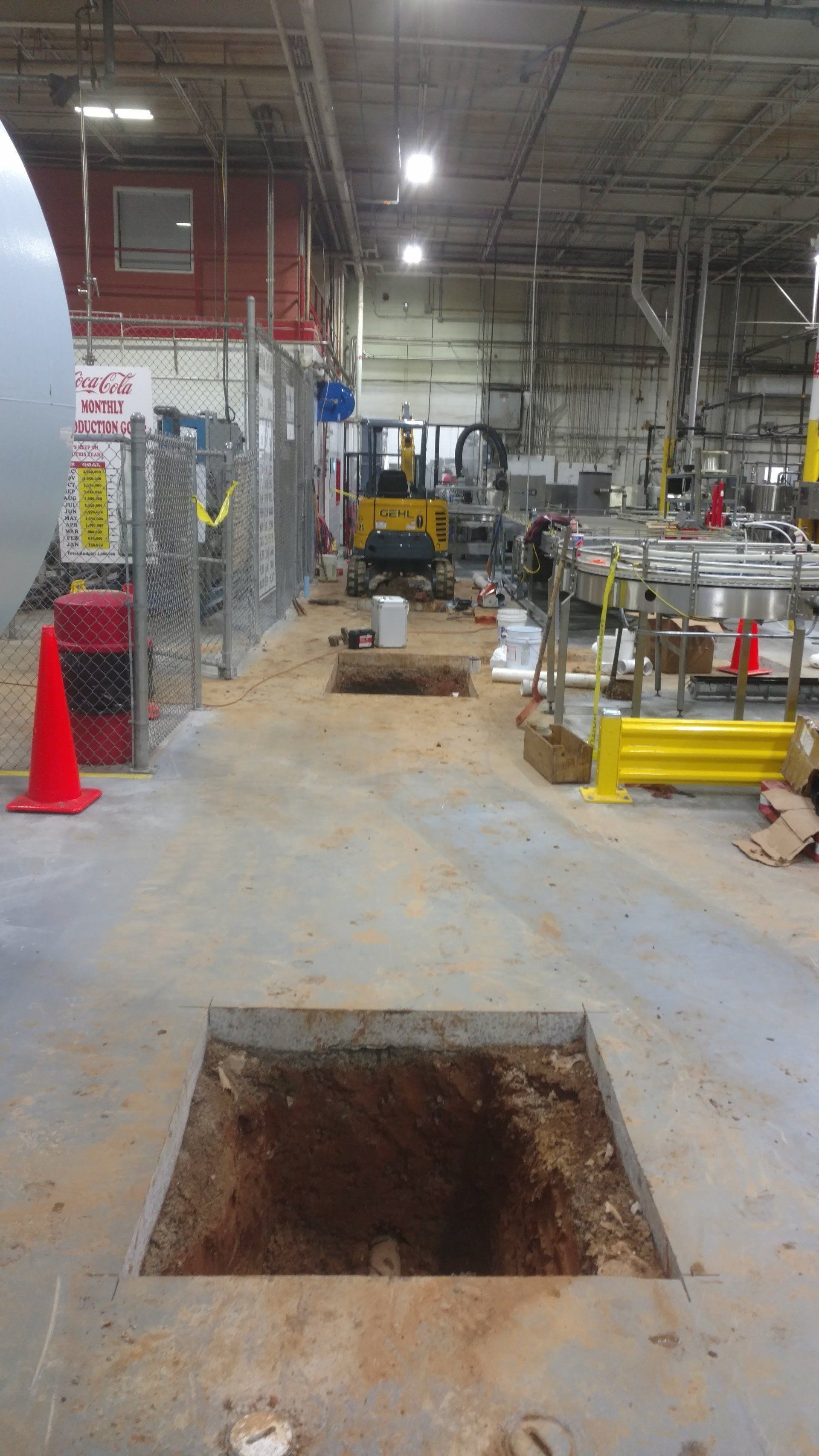 Water Line Construction — Commercial Building Installing New Water Line in Tullahoma, TN