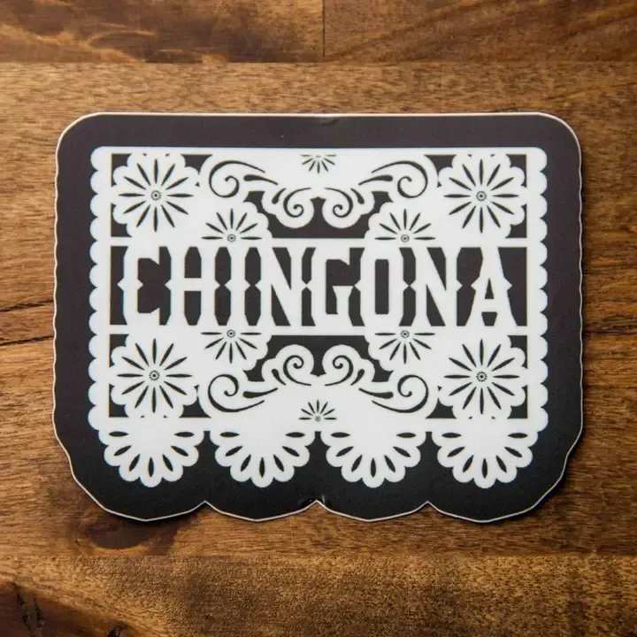 Chingona Papel Picado Sticker