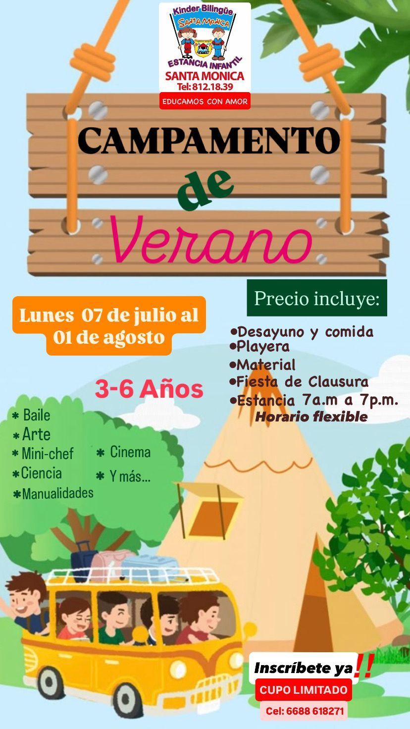 JARDÍN DE NIÑOS BILINGÜE Y ESTANCIA INFANTIL SANTA MÓNICA - CAMPAMENTO DE VERANO