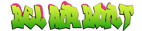 A green and pink logo for a video game called worms
