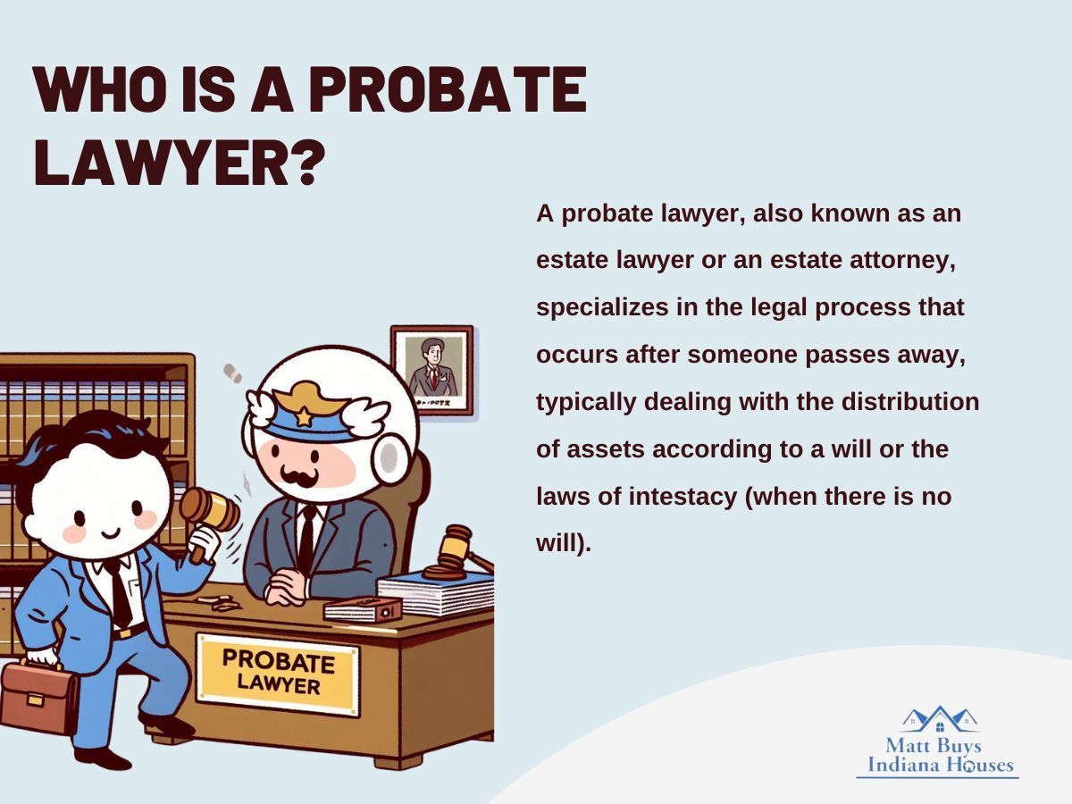 infographic illustration on who is a probate lawyer 