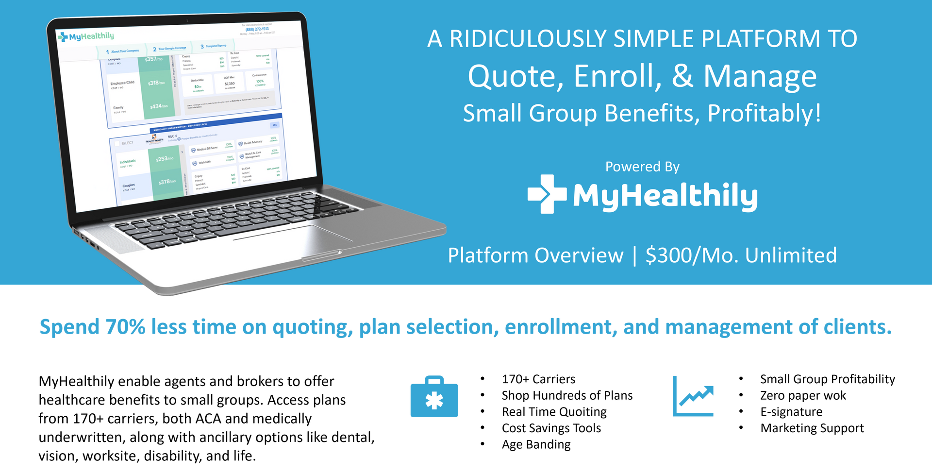 MyHealthily - A ridiculously simple platform to quote, enroll and manage small group benefits