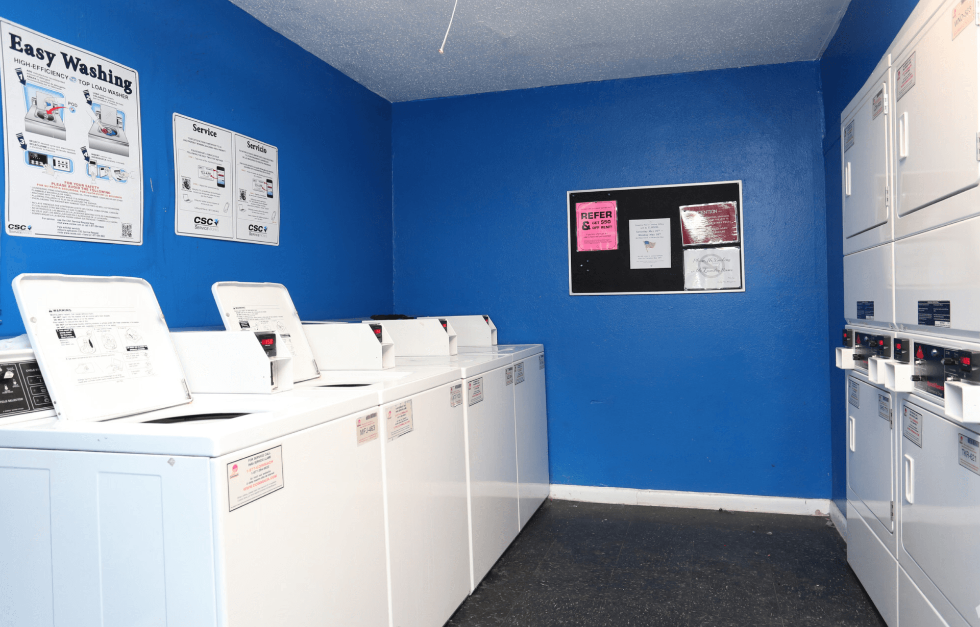 country place apartments laundry room
