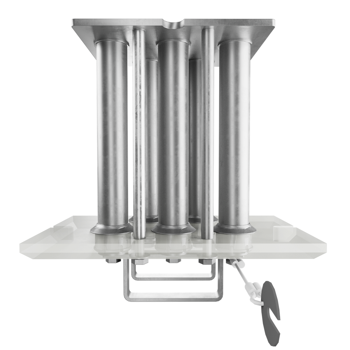 FF Drawer Filter Magnet self-cleaning drawer insert: Top View