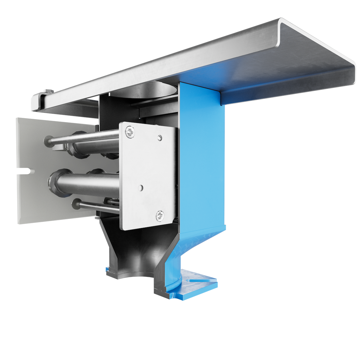 FF Drawer Filter Magnet: Rear Angle View with Cutaway