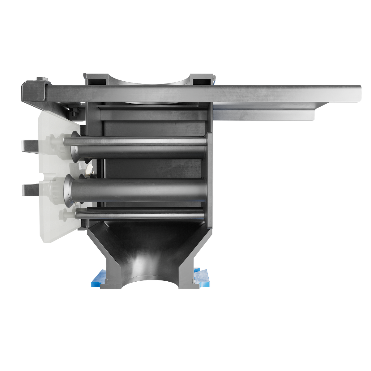 FF Drawer Filter Magnet: Side Angle View with Cutaway