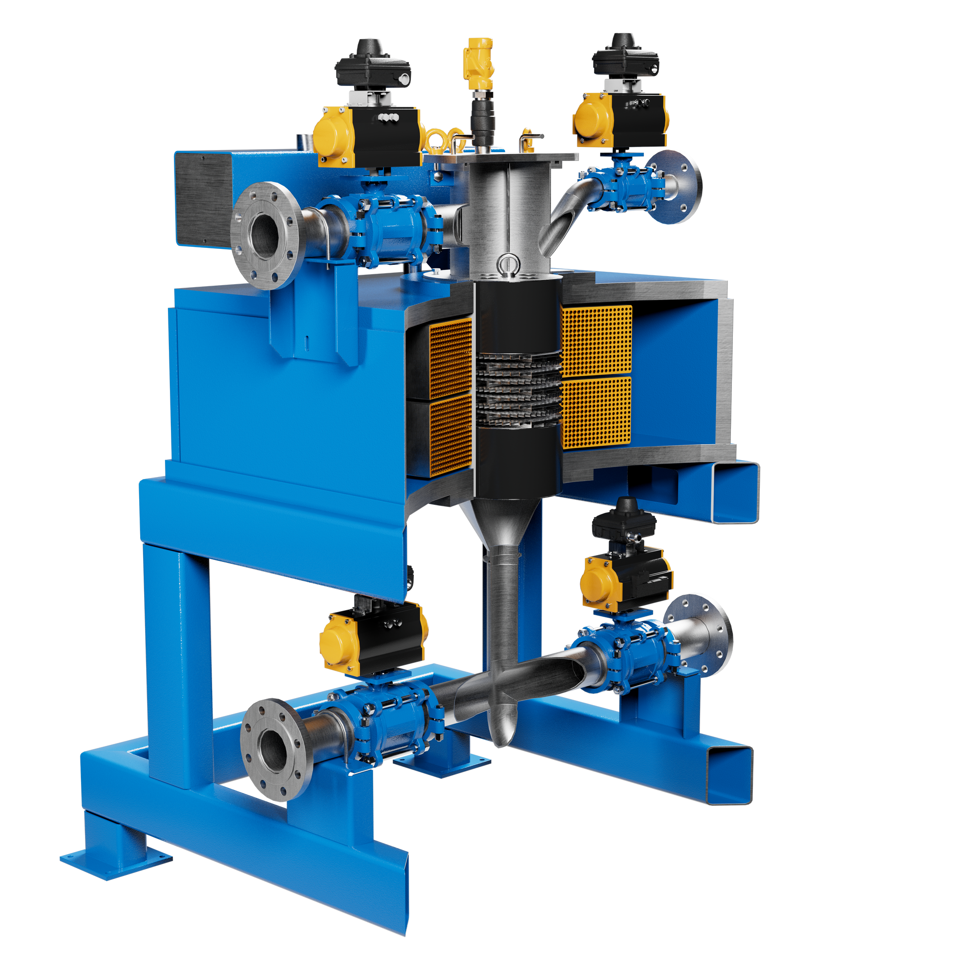 High Intensity Electromagnetic Filter - Cutaway Angle