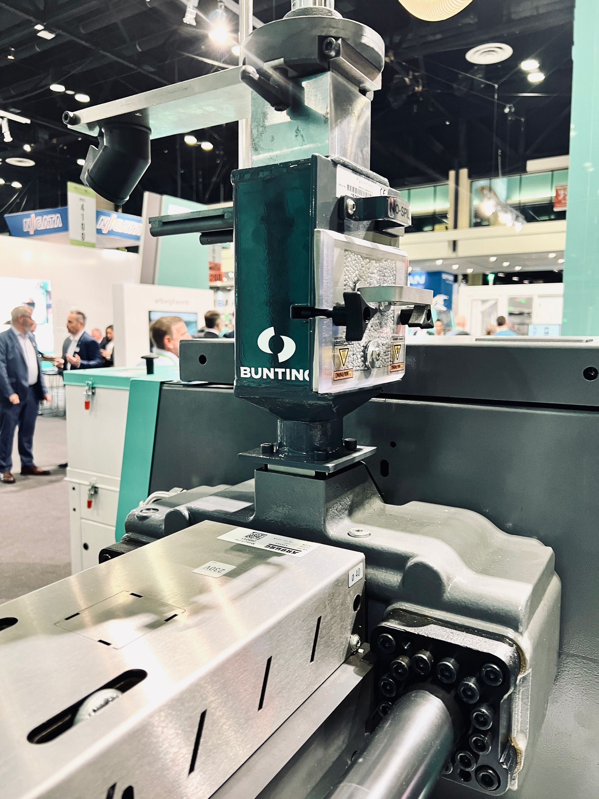 Bunting FF Drawer Magnet in plastics processing equipment. 