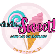 dude...sweet ice cream and sweet shop logo