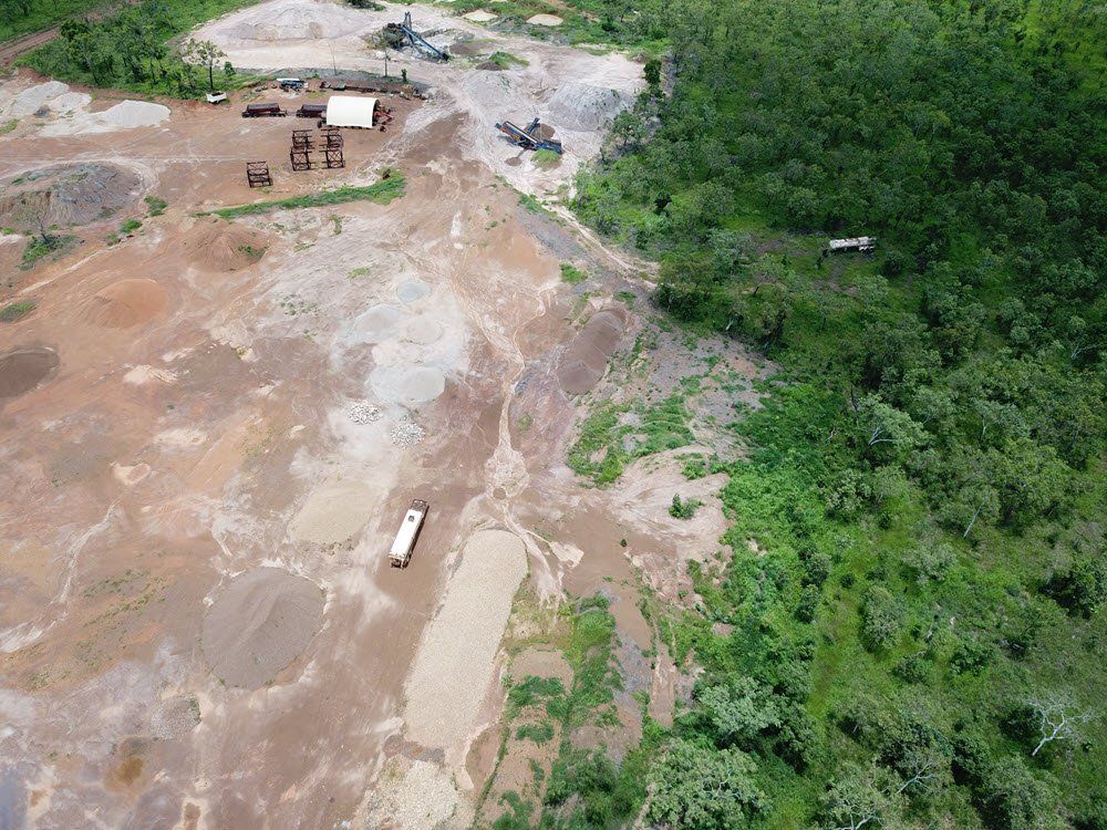 Aerial View of the Quarry - Lavercombe Quarries