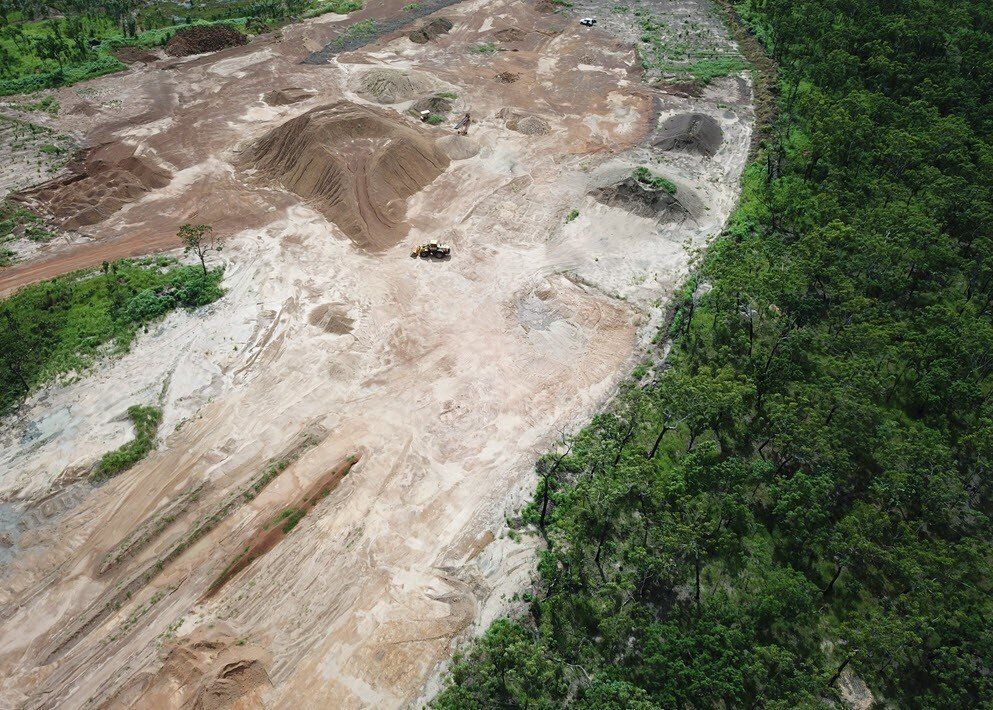 Quarry Seen From the Air - Lavercombe Quarries