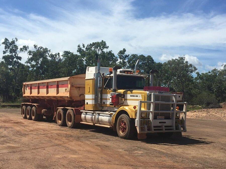 Construction Truck — Lavercombe Quarries In Virginia, NT