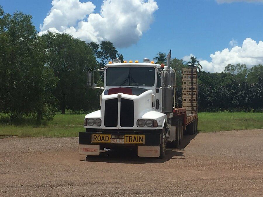 Truck Parked on the Dirt — Lavercombe Quarries In Virginia, NT