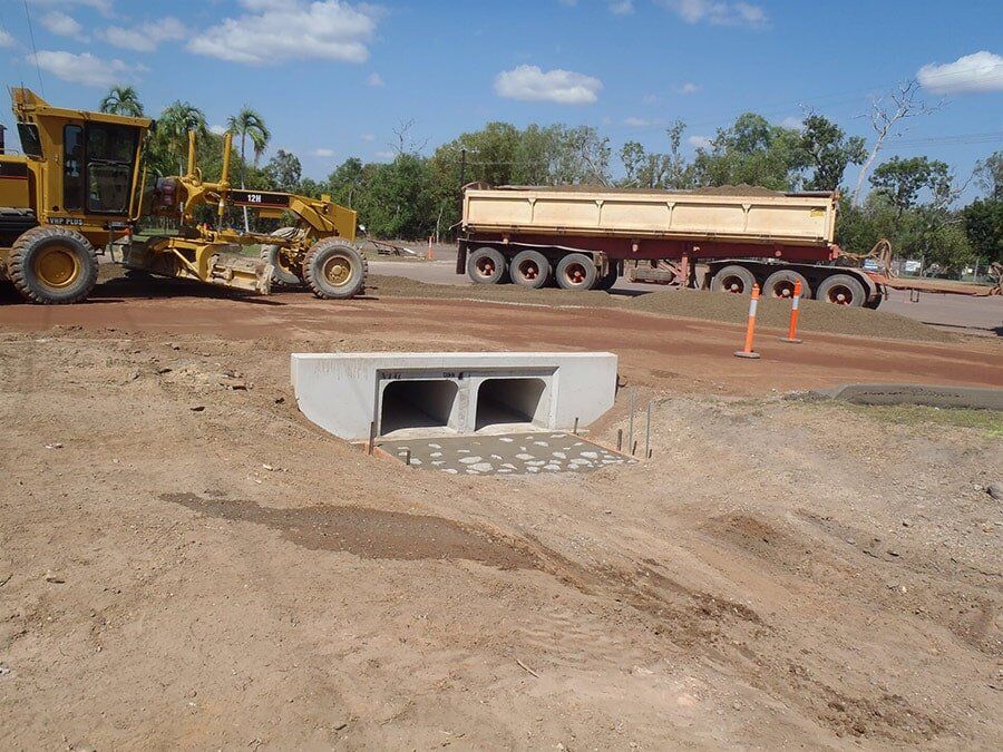 Sewer Under Construction — Lavercombe Quarries In Virginia, NT