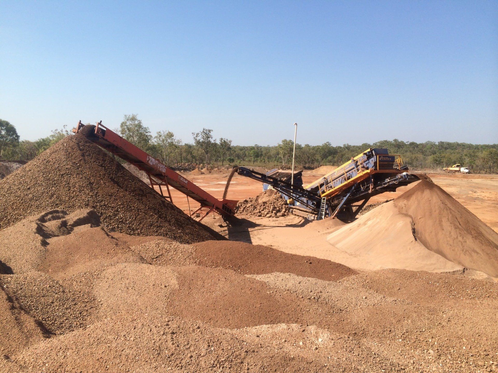 Large Piles of Stones at the Quarry - Lavercombe Quarries