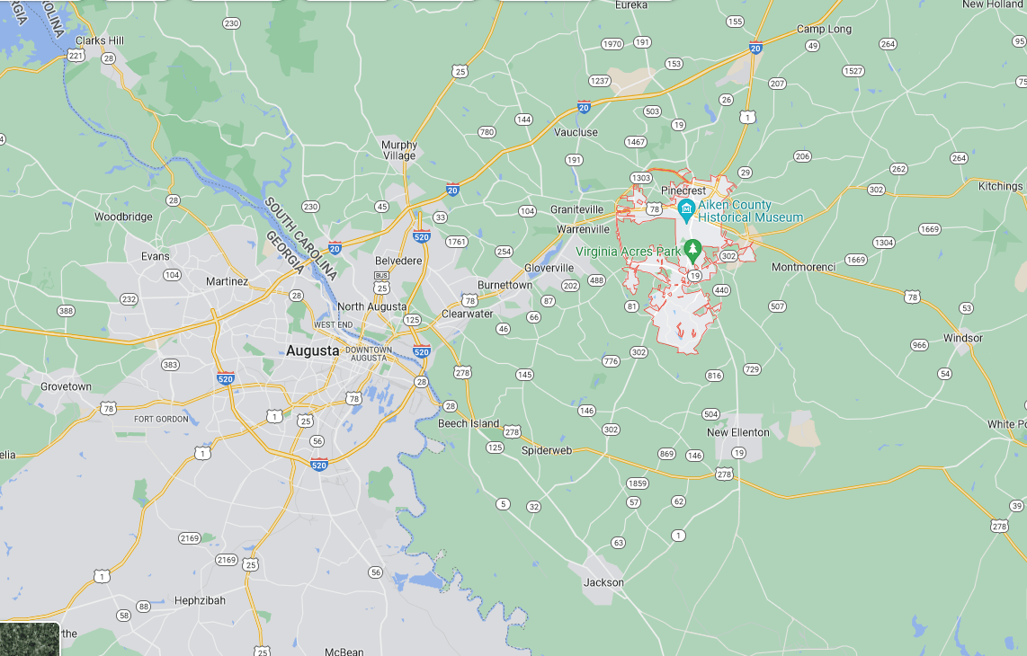 South Carolina Map | Augusta, GA | ZML Exterior Home Care LLC