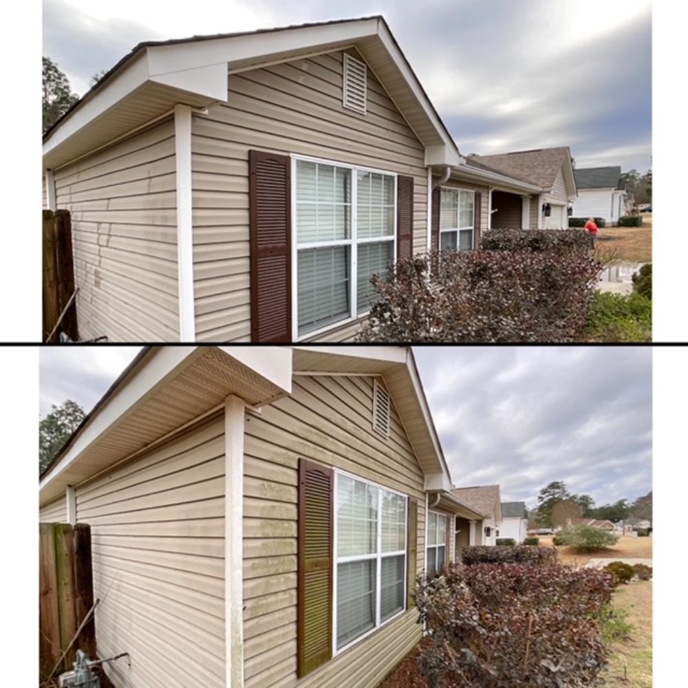 Before And After House Left Corner | Augusta, GA | ZML Exterior Home Care LLC
