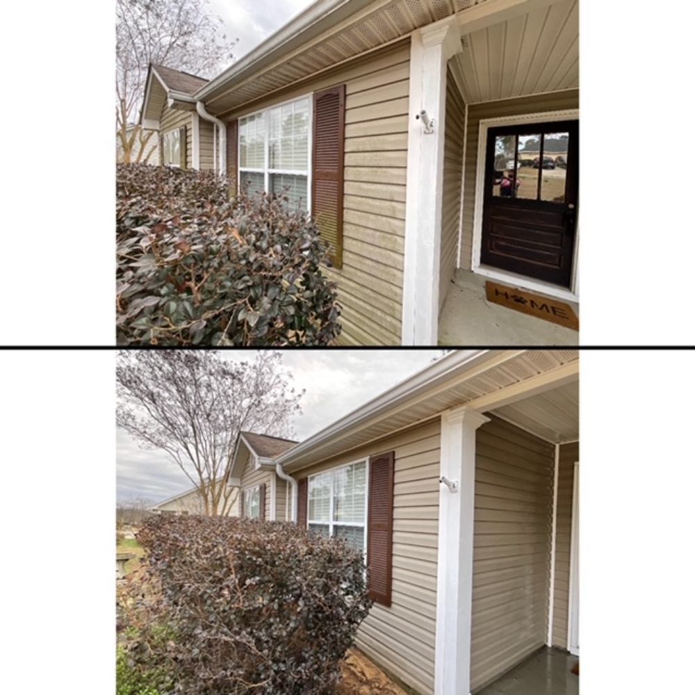 Before And After House Back Corner | Augusta, GA | ZML Exterior Home Care LLC