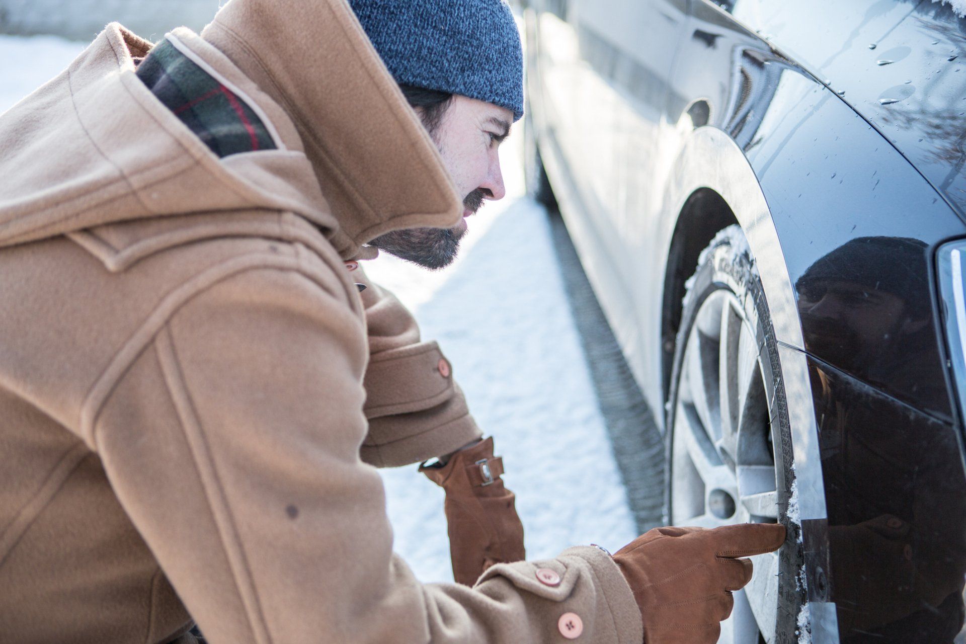 Man Having Problem with His Vehicle in the Snowy Weather — Reno, NV — Frank W. Thompson, Esq.