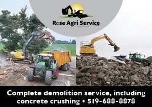 Rose Agri Service - for your complete demolition and crushing needs