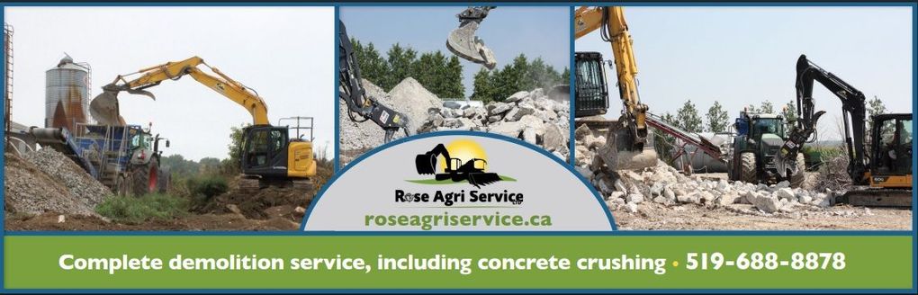 Rose Agri Service - for your complete demolition and crushing needs - Canada's Outdoor Farm Show 2025