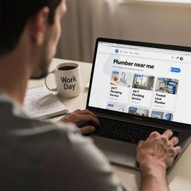 A person gets top SEO results by searching 