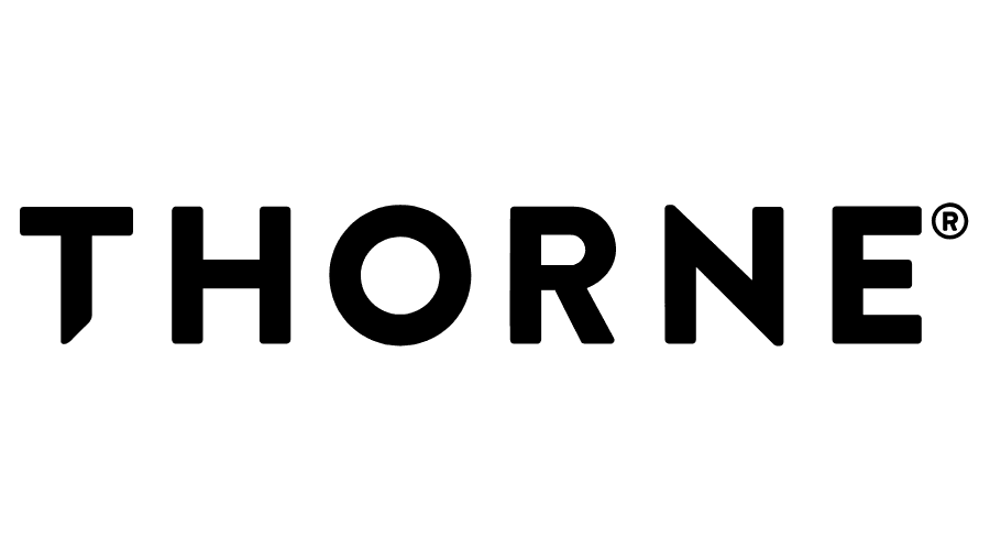 Black THORNE logo on a white background