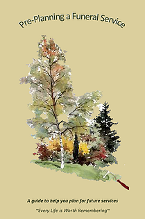 The cover of a book about pre-planning a funeral service