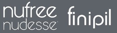 The logo for nufree nudesse is in black with a white background