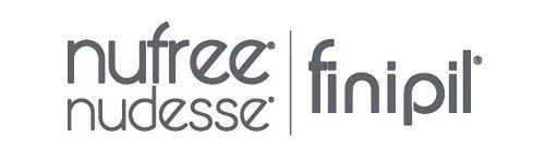 The logo for nufree nudesse is the name in black with white background.