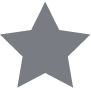 A gray star icon on a white background.