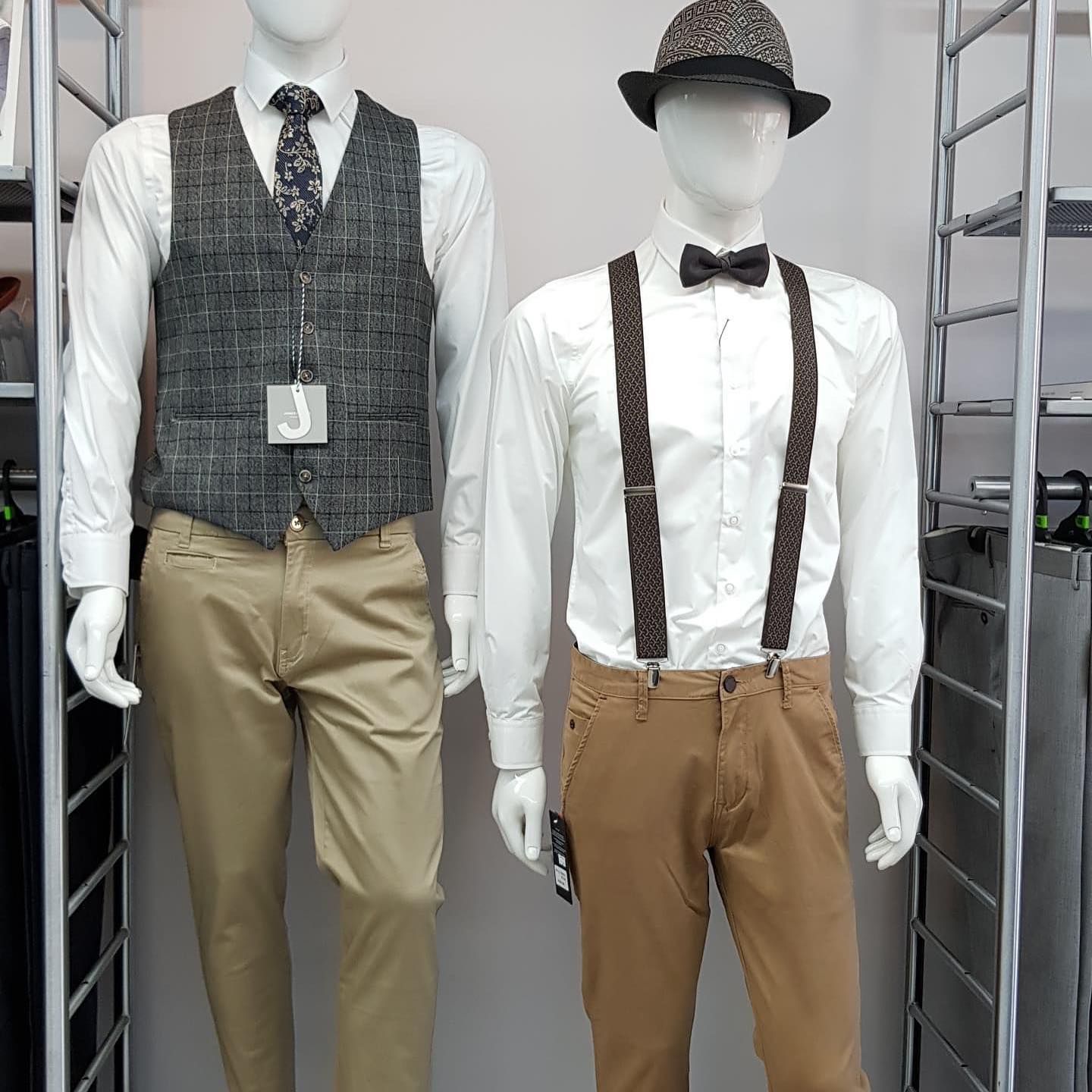 Model Mannequin Wearing Suits — Bonanno's Menswear in Fairy Meadow, NSW