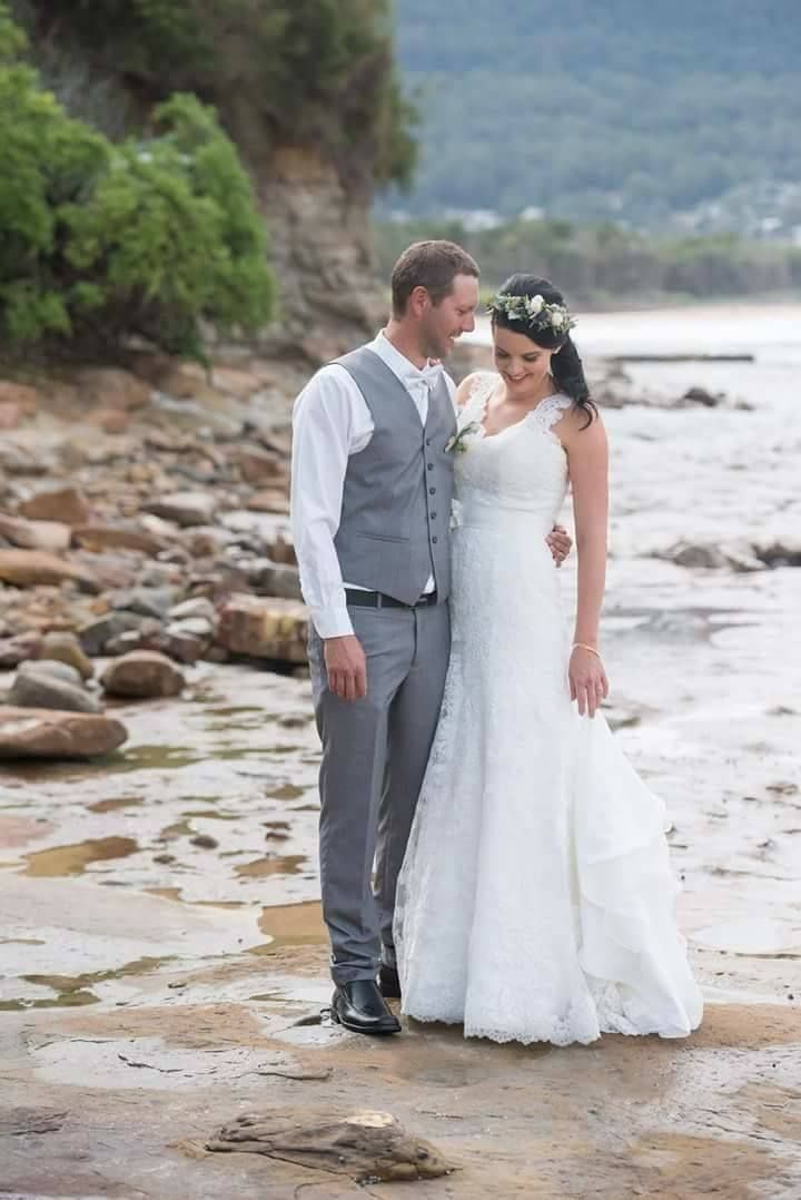 Cute Young Newlywed Couple — Bonanno's Menswear in Fairy Meadow, NSW