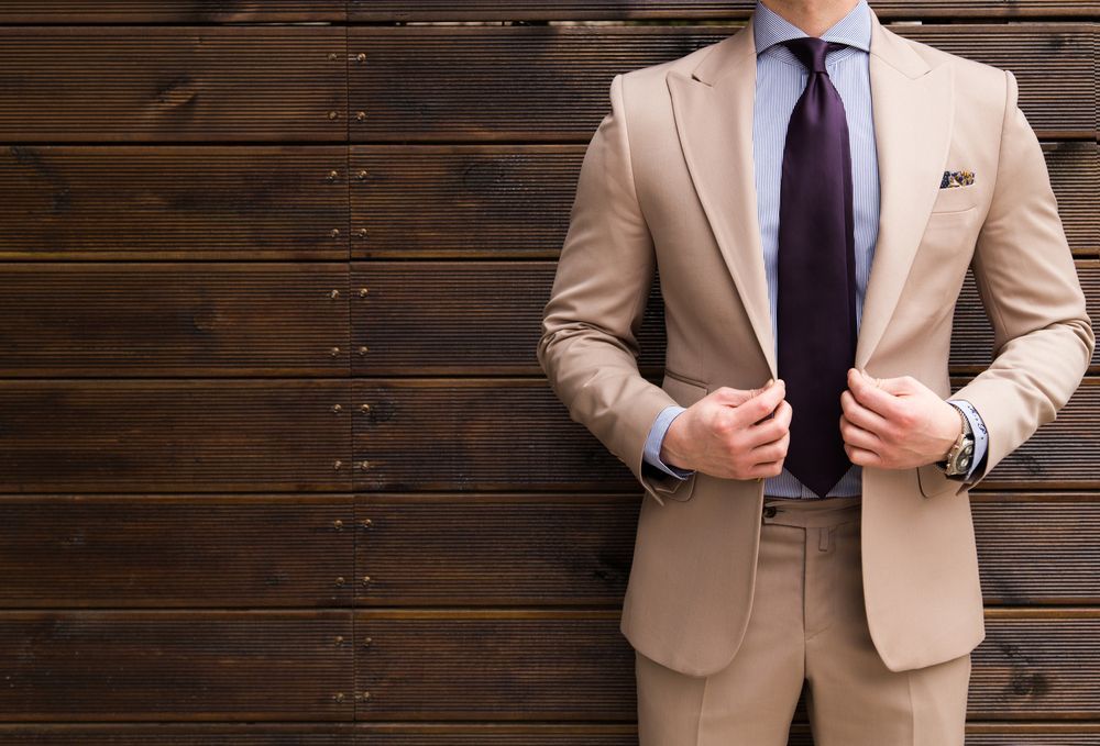 Brown Suit in Brown Background - Mens Clothing in Fairy Meadow, NSW