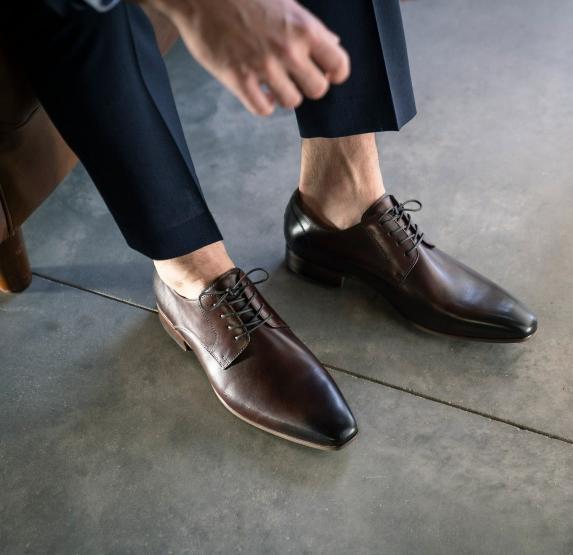 Trying New Shoes — Bonanno's Menswear in Fairy Meadow, NSW