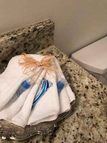 Maid Services — Toiletries Inside Towel in Crestview, FL