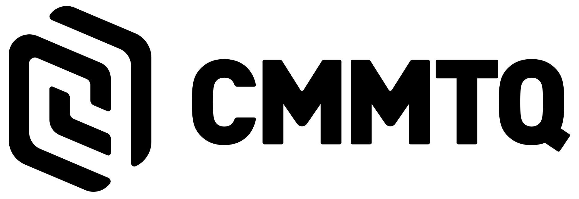 Un logo noir et blanc pour une entreprise appelée cmmtq.