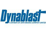 Le logo de dynablast est une division de john brooks company limited.