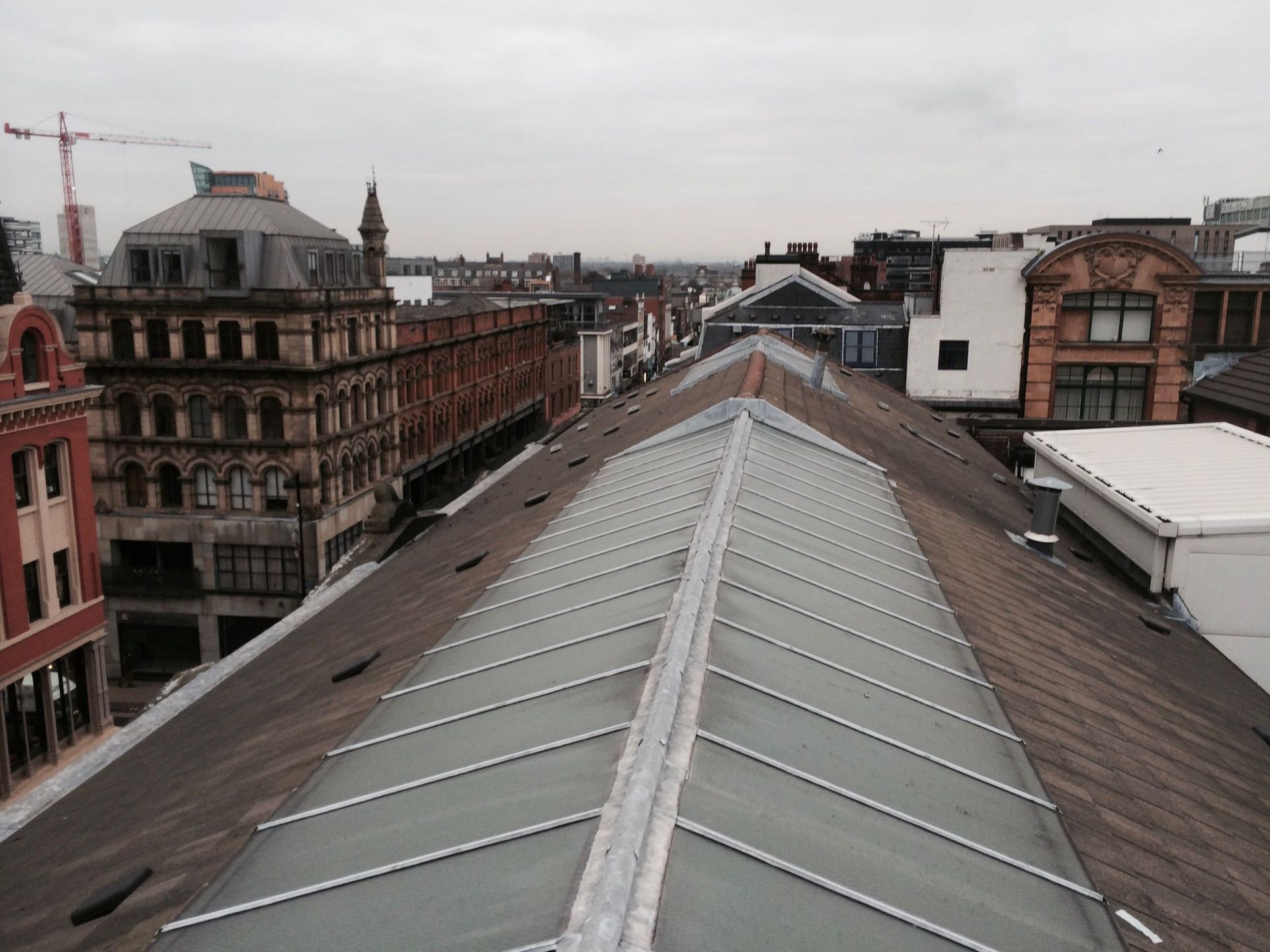 a picture of a commercial roof in Manchester