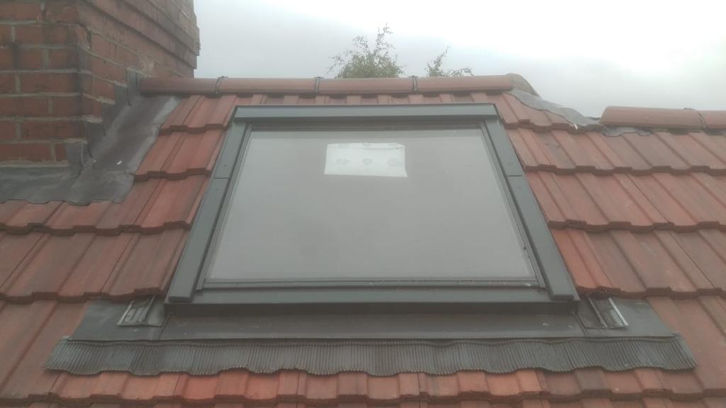 A picture of  a new skylight installed by roofers Manchester