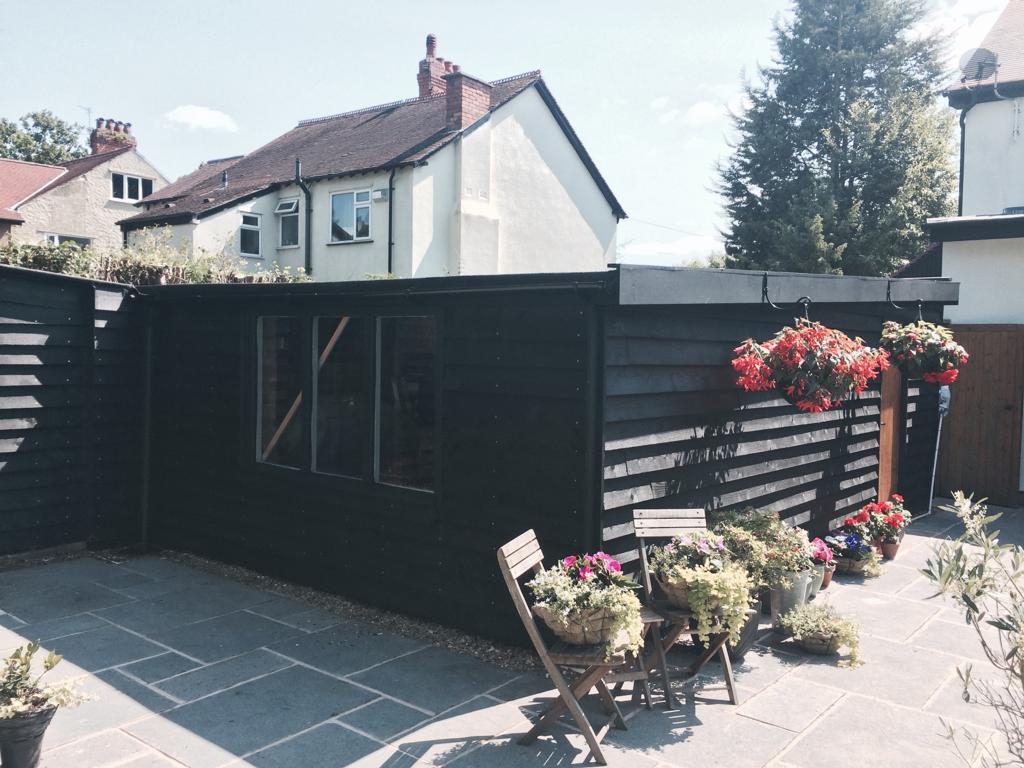 Picture of a shed flat roof replaced by roofers Manchester