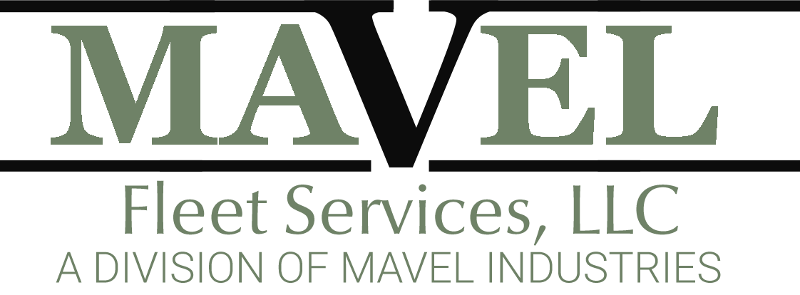 Logo for MAVEL Fleet Services, LLC, with 