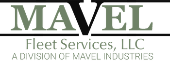 Logo for MAVEL Fleet Services, LLC, with 